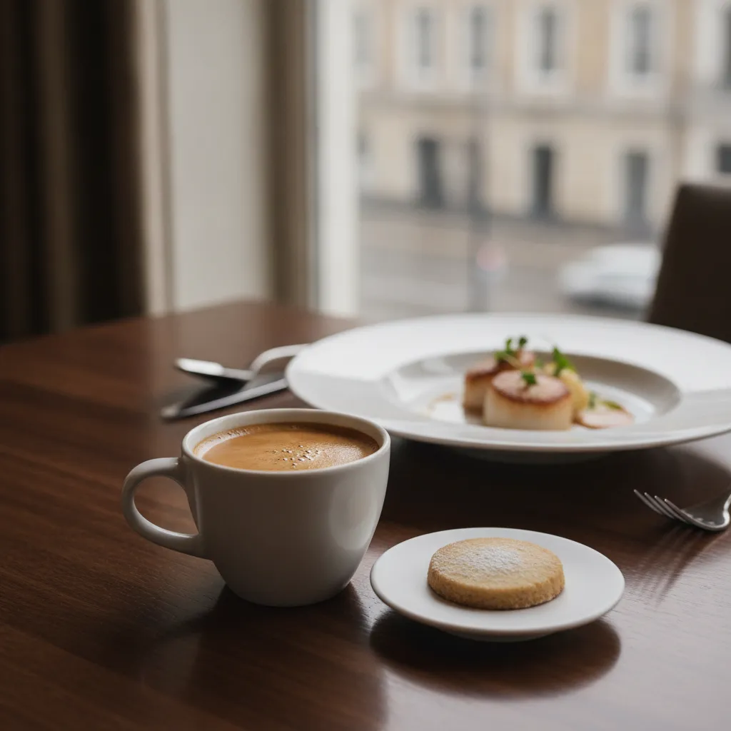 Restaurant de fine dining — farfurie gourmet